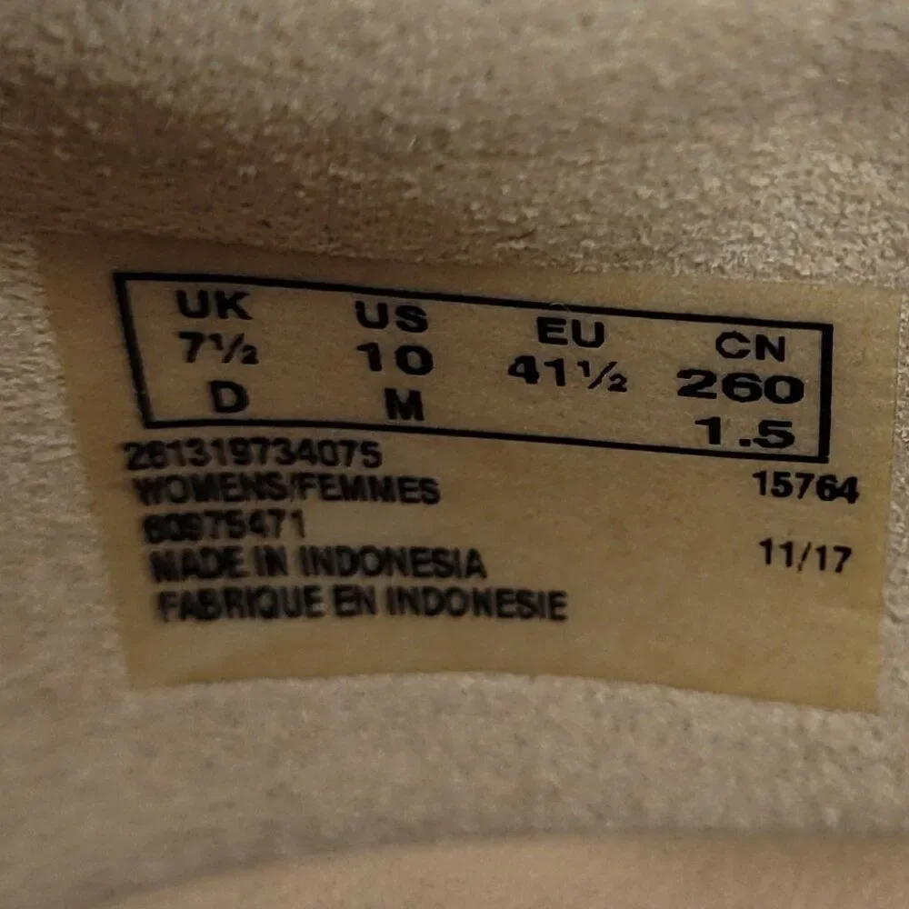 Clarks Teadale Rhea Women's Taupe Suede Lace Up Oxford Sneaker Size 10